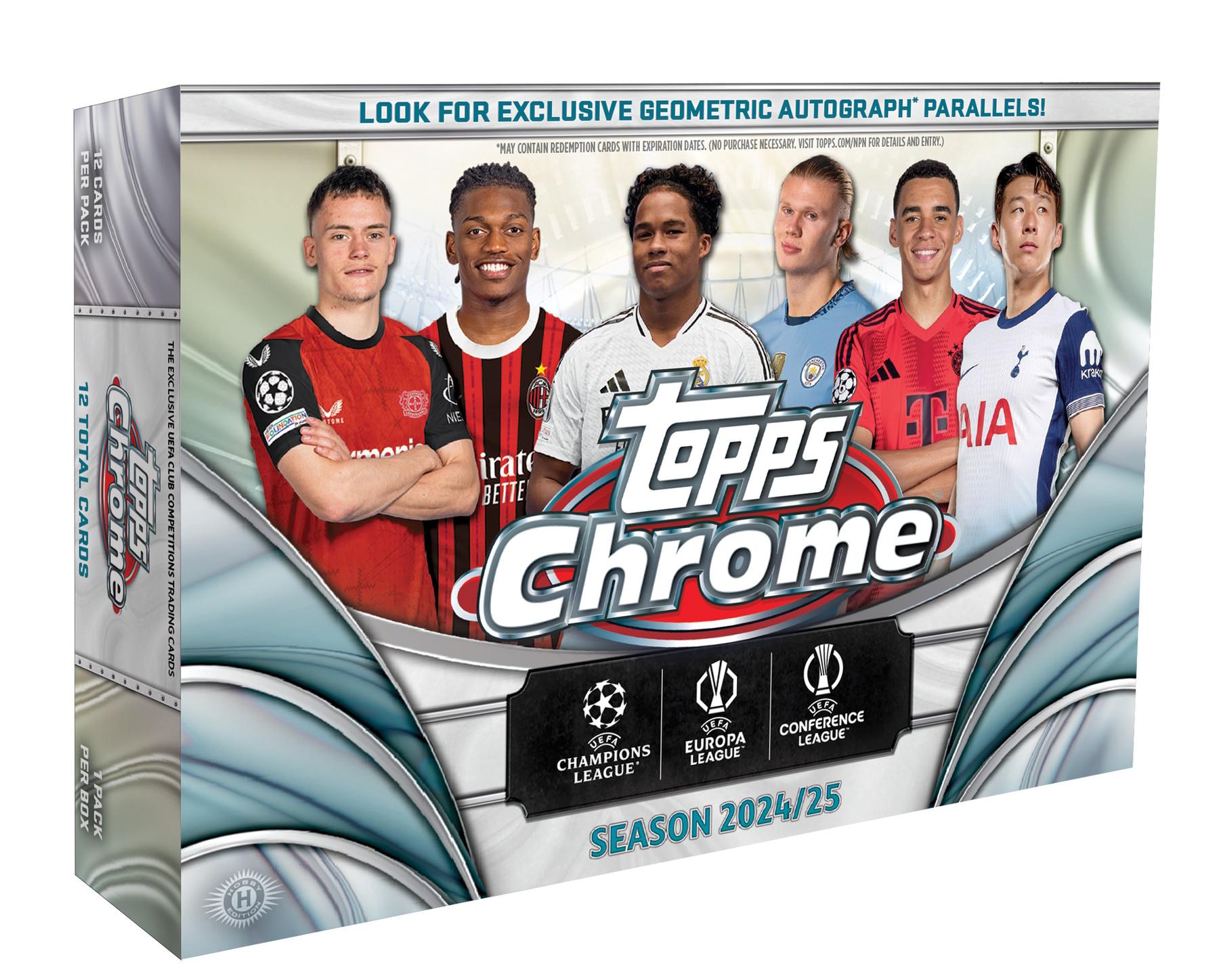2024/25 Topps Chrome UEFA Club Competitions Soccer Breaker Delight 