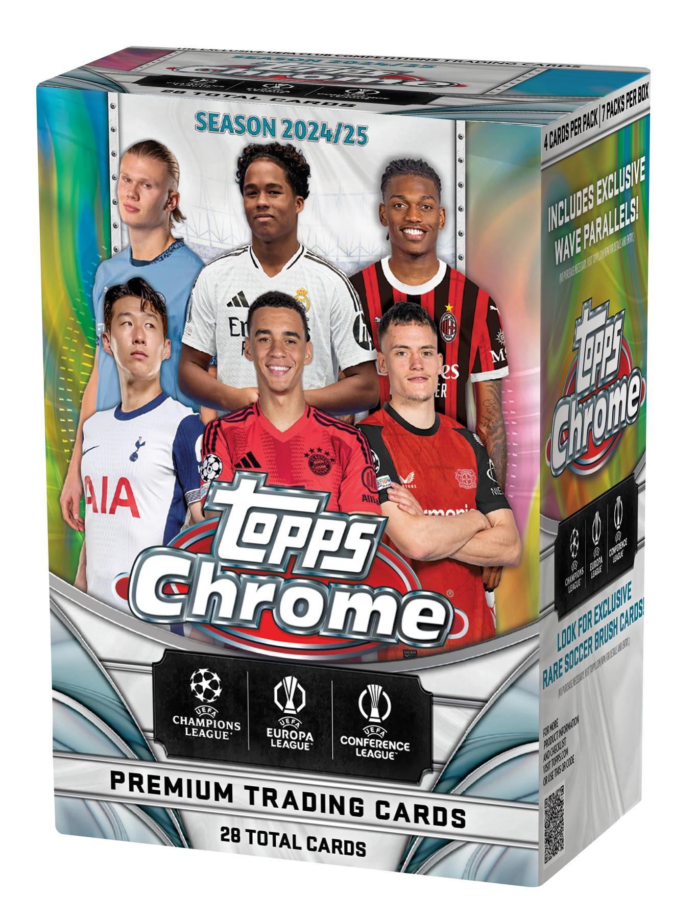 2024/25 Topps Chrome UEFA Club Competitions Soccer Blaster Pack