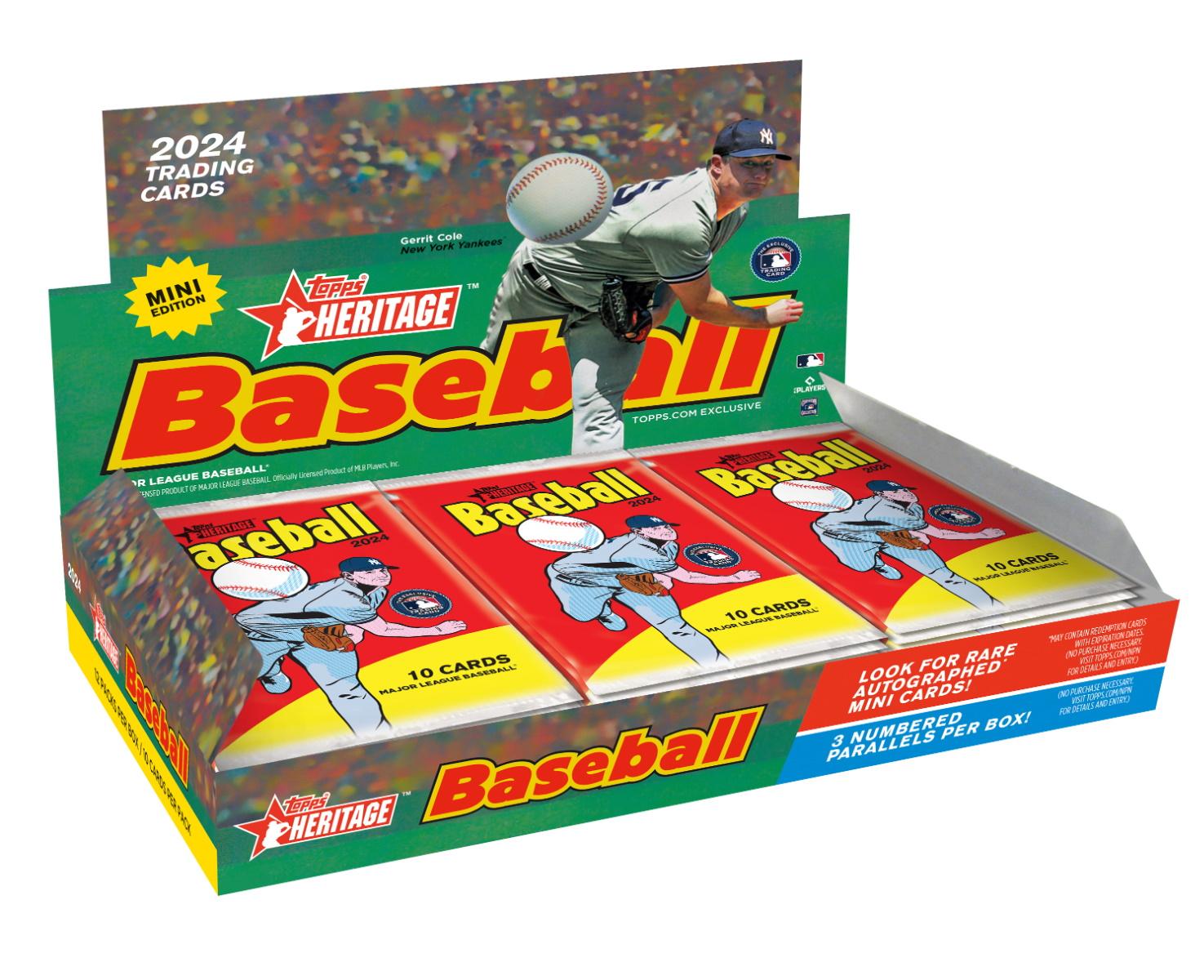 2024 Topps Heritage Mini Baseball Hobby Box DA Card World