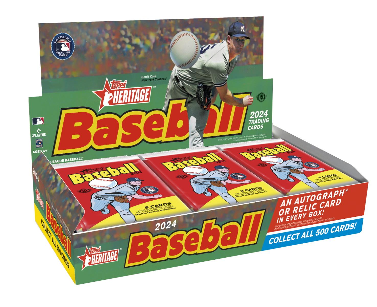 2024 Topps Heritage Baseball Hobby 12Box Case (Presell) DA Card World