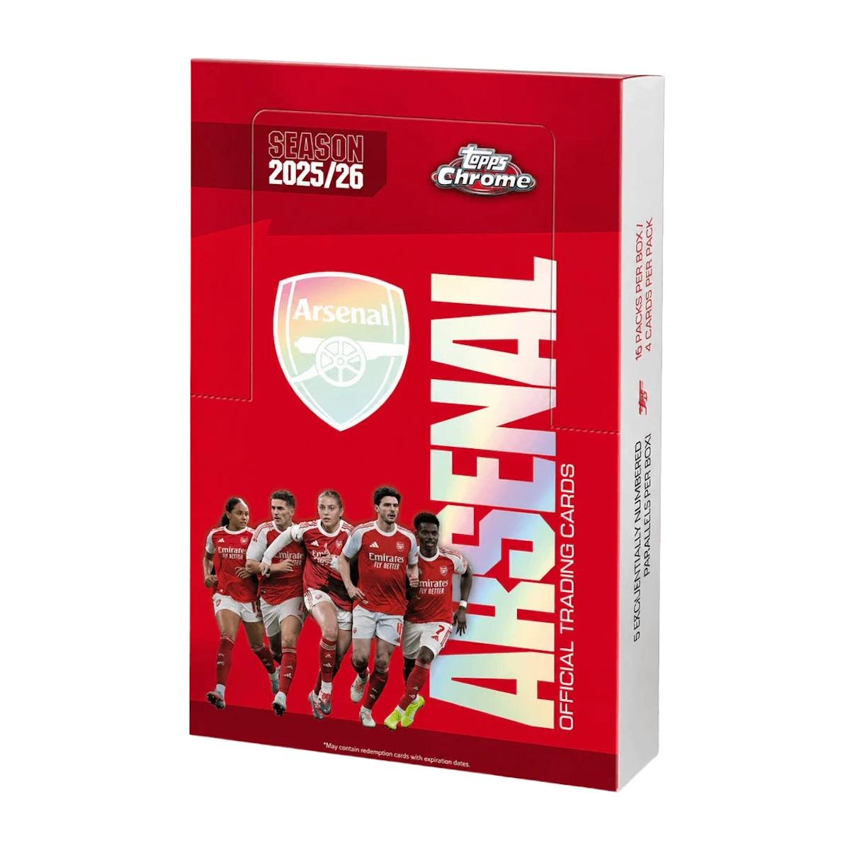 2025/26 Topps Chrome Arsenal Soccer Hobby Box | DA Card World