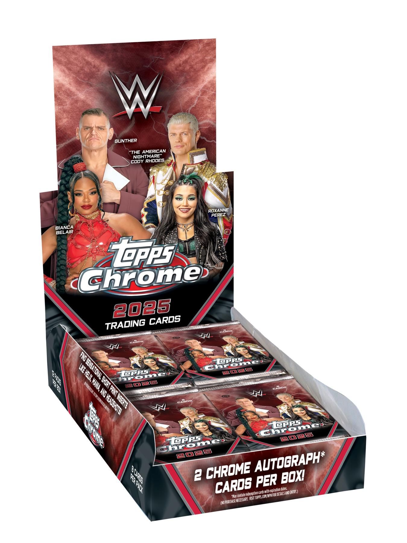 2025 Topps Chrome WWE Wrestling Hobby 1Box 12Spot Random Pack Break