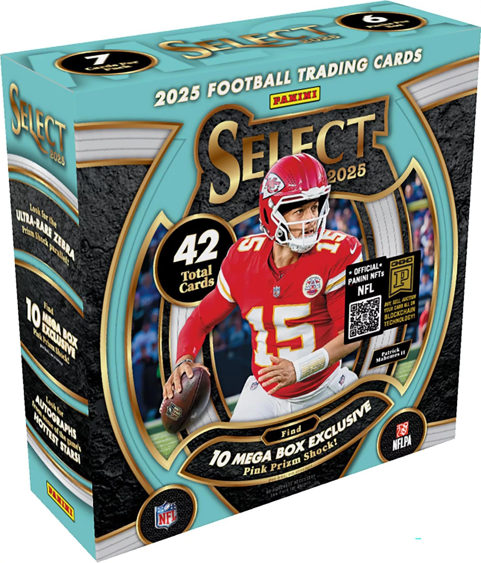 2025 Panini Select Football Mega 20-Box Case (Pink Prizm Shock