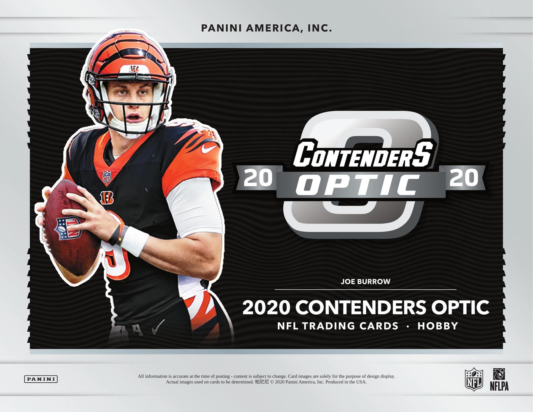 2020 Panini Contenders Optic Football Hobby Box (Presell) DA Card World