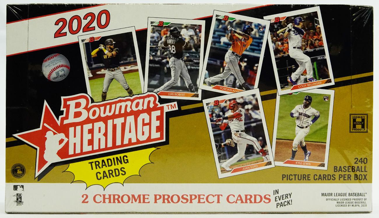 2020 Bowman Heritage Baseball Hobby Box DA Card World