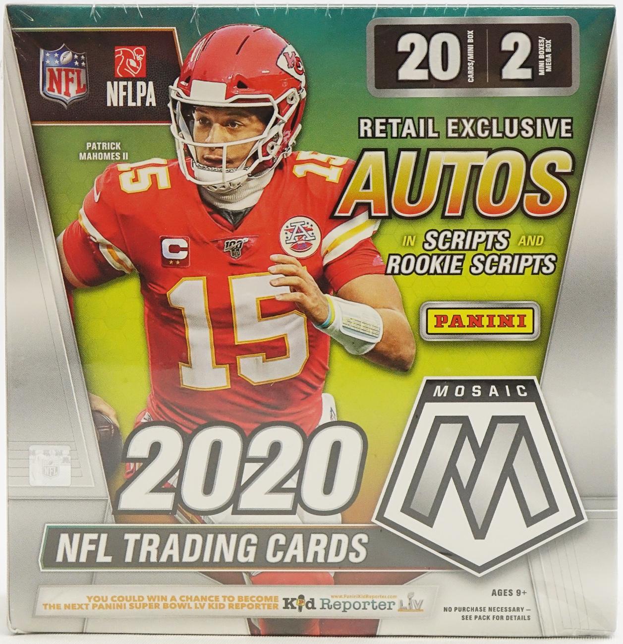 2020 Panini Mosaic Football Mega Box (Walmart) | DA Card World