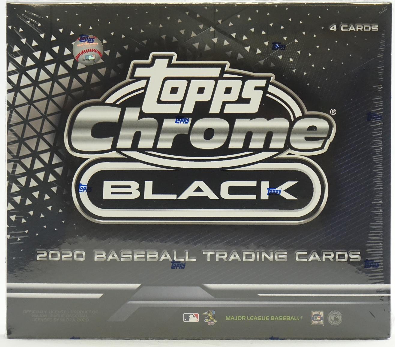 2020 Topps Chrome Black Baseball Hobby Box DA Card World