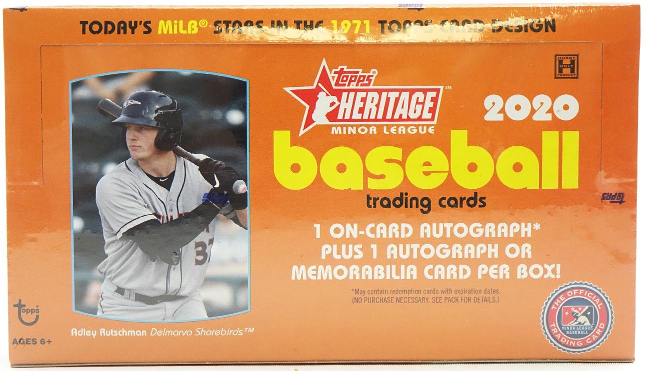 2017 Topps Heritage Minor League Baseball: Hobby Box - 18 packs of 8 cards  