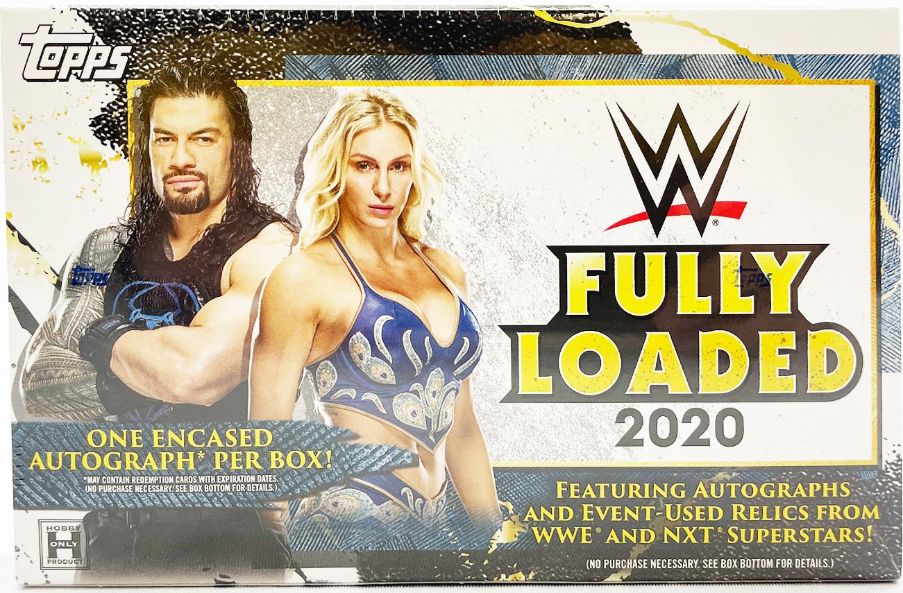 2020 Topps completamente cargado WWE Wrestling Fábrica Sellada Hobby Caja uno envuelto Auto 