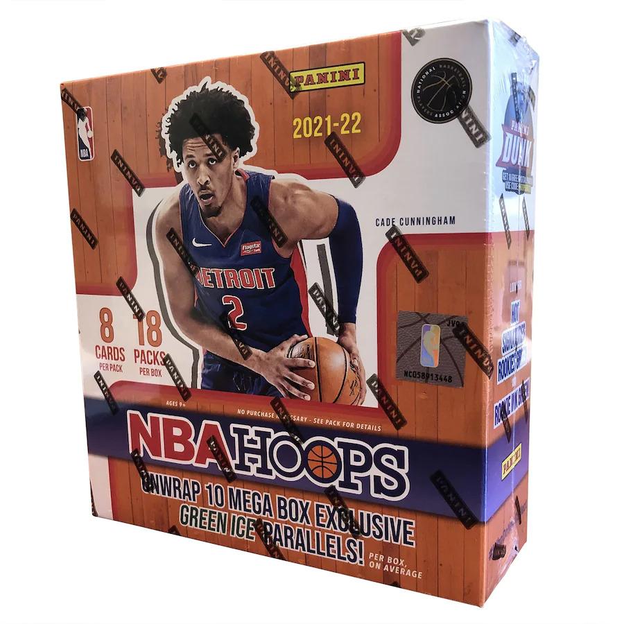 2021/22 Panini NBA Hoops Basketball Mega Box (Green Ice Parallels ...