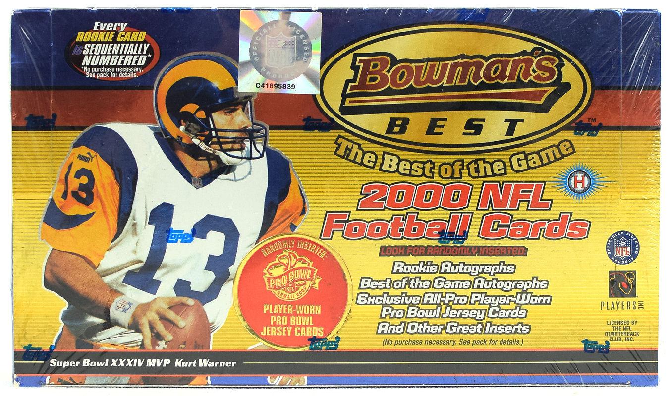 2000 Bowman's Best Football Hobby Box DA Card World