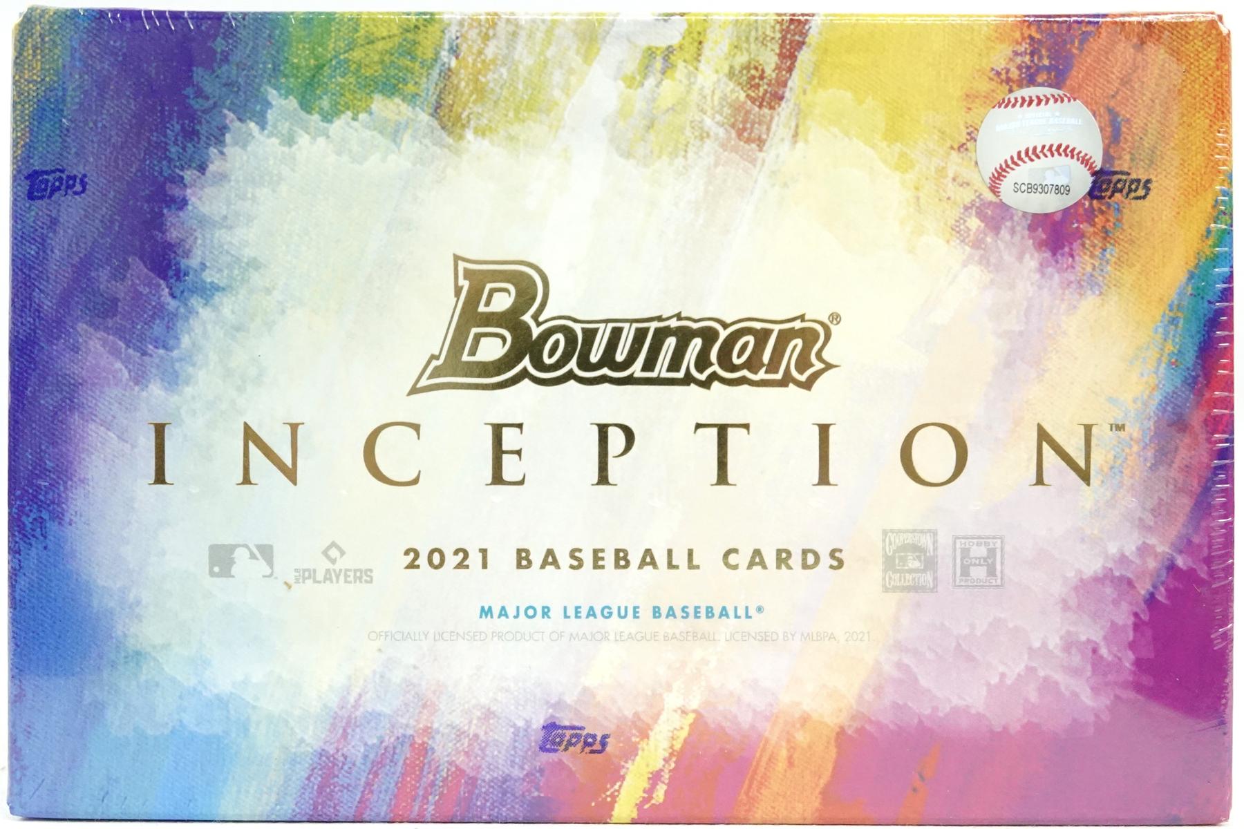 2021 Bowman Inception Baseball Hobby Box DA Card World