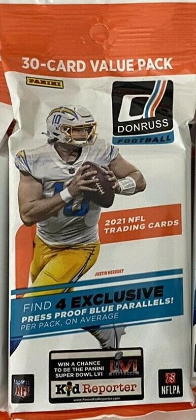 2021 Panini Donruss Football Hanger Box (Press Proof Red Parallels!) (