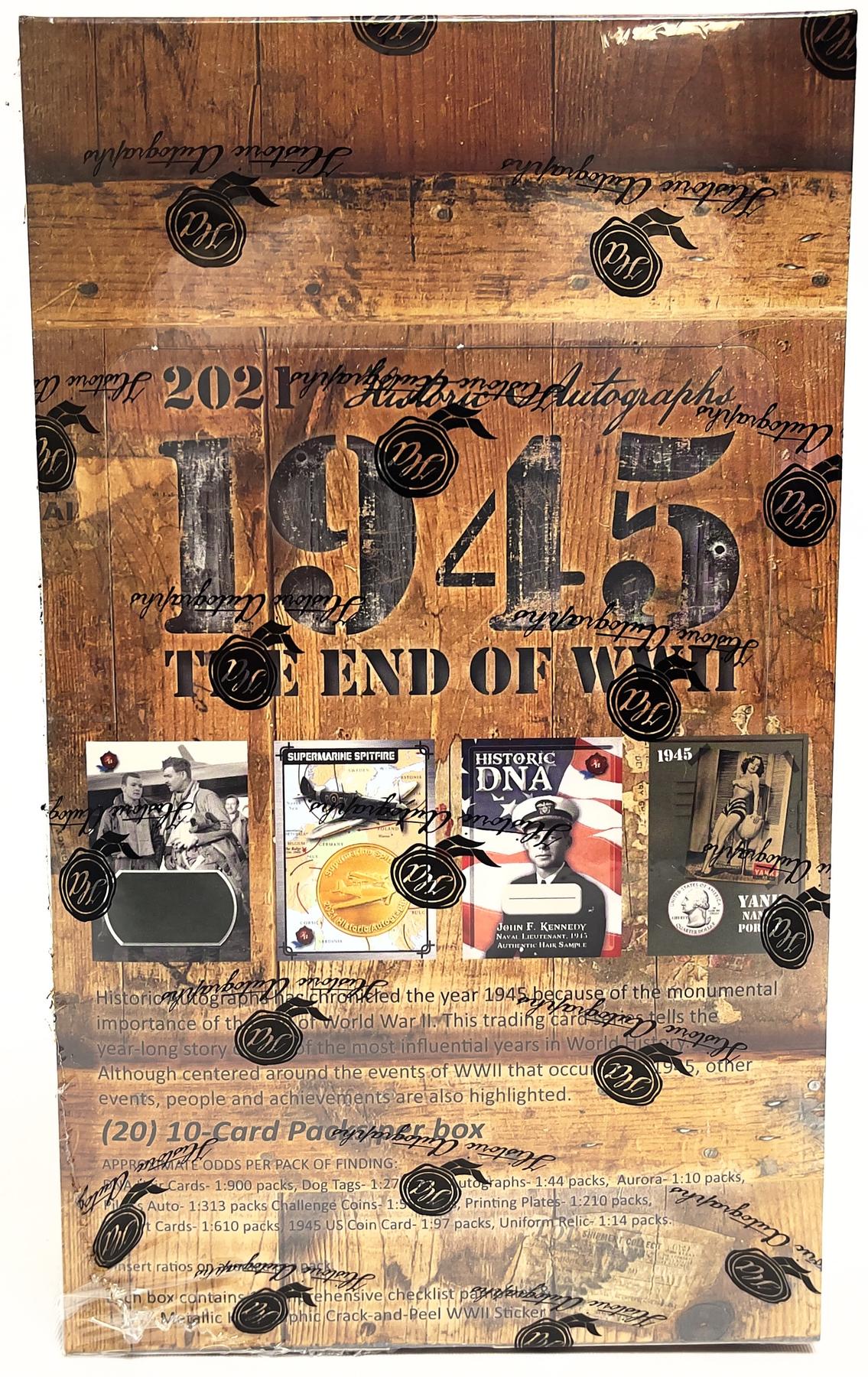 2021 Historic Autographs 1945: The End Of The War Hobby Box | DA Card World