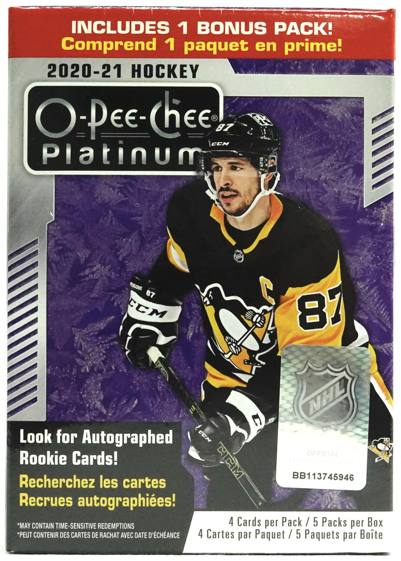 2020/21 Upper Deck O-Pee-Chee Platinum Hockey 5-Pack Blaster Box | DA ...