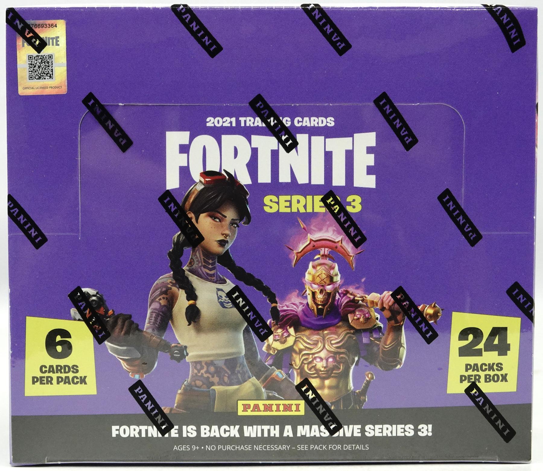 10 Booster Trading Cards Panini Fortnite 