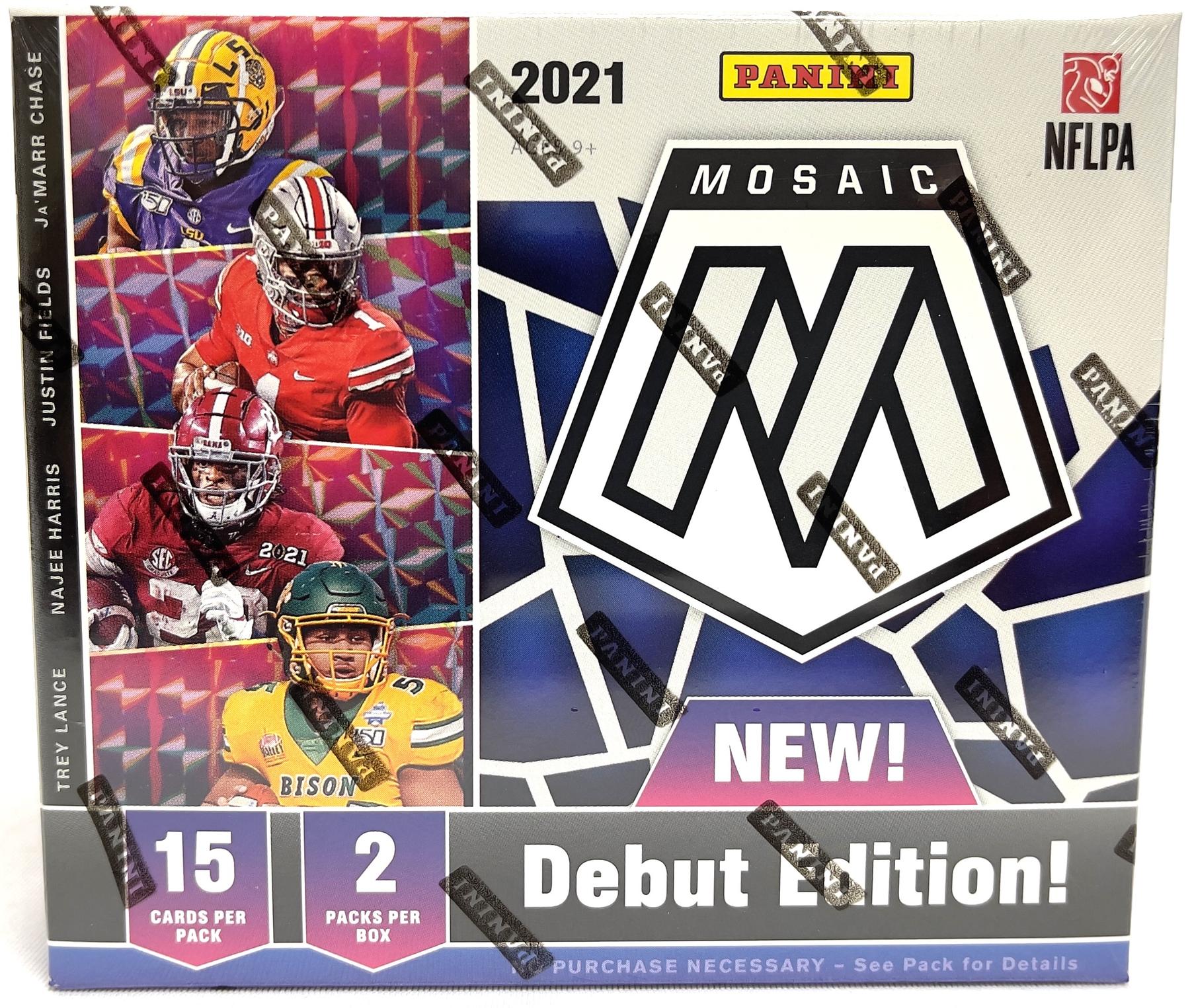 2021 Panini Mosaic Draft Picks Football Hobby Box DA Card World 2021 Panini Mosaic Draft Picks Football Hobby Box DA Card World