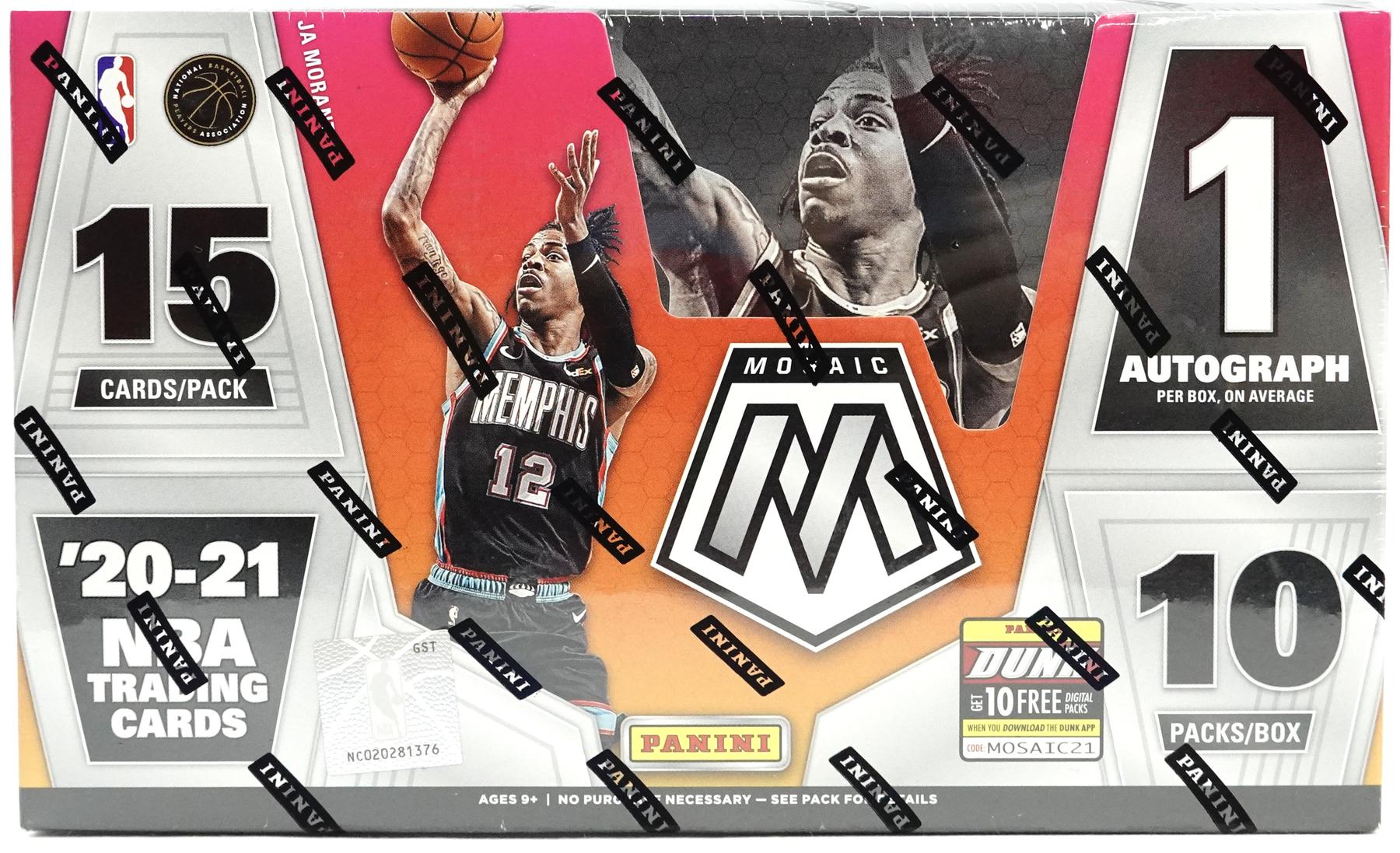 スポーツ選手 2020-21 PANINI MOSAIC BASKETBALL BOX 2020/21 Panini Mosaic Basketball Mega 80-Card Box (Pink