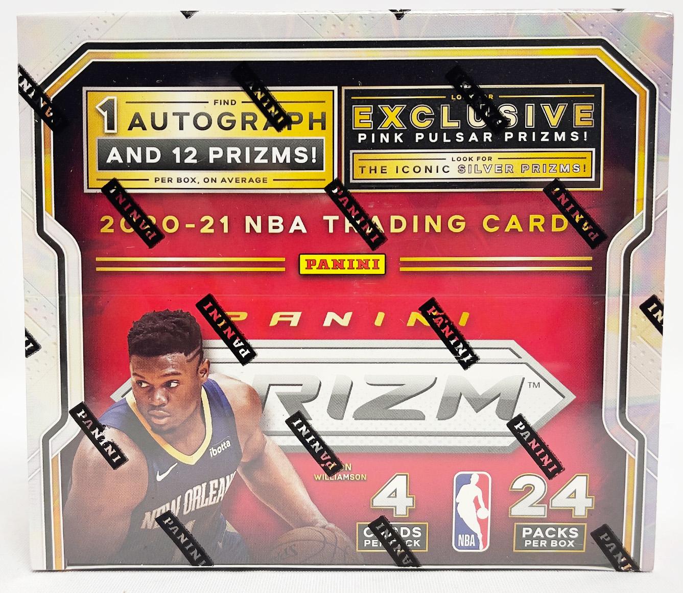 2017-18 Panini Prizm Basketball Retail Box 24 Packs of 4 Cards: 1 Autograph and 12 Prisms on average. 