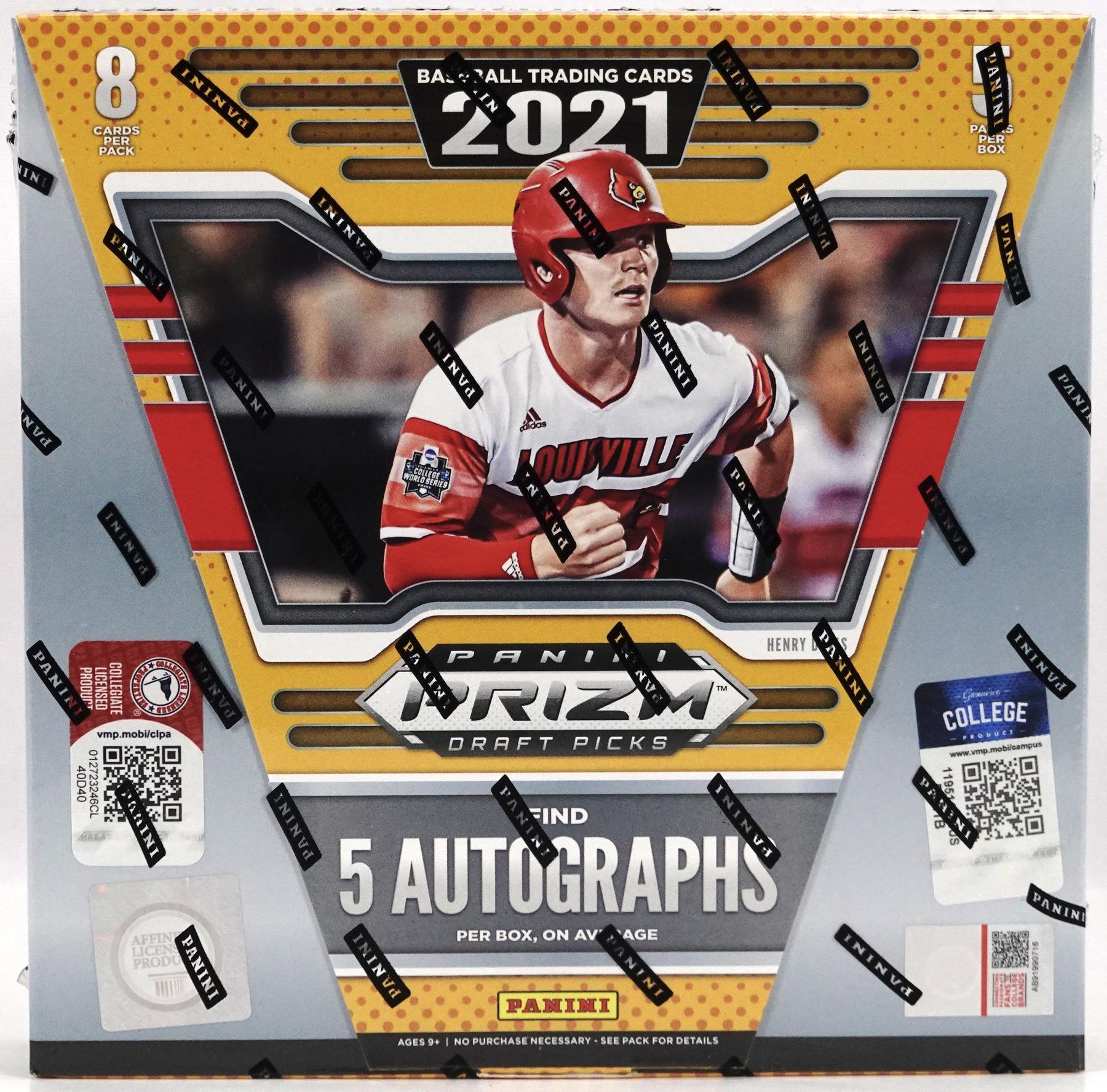 2019 Panini Prizm Draft Picks Collegiate Baseball Hobby Box