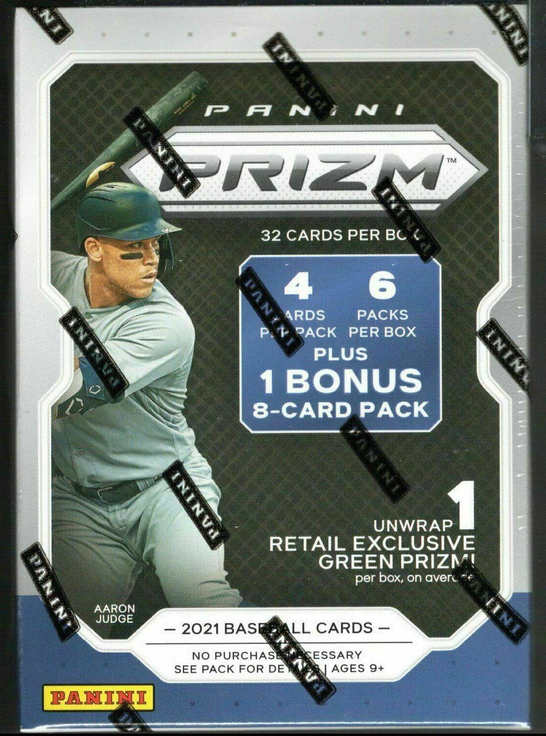 2021 Panini Prizm Baseball 7 Pack Blaster Box Green Prizms Lot Of 6 Da Card World 