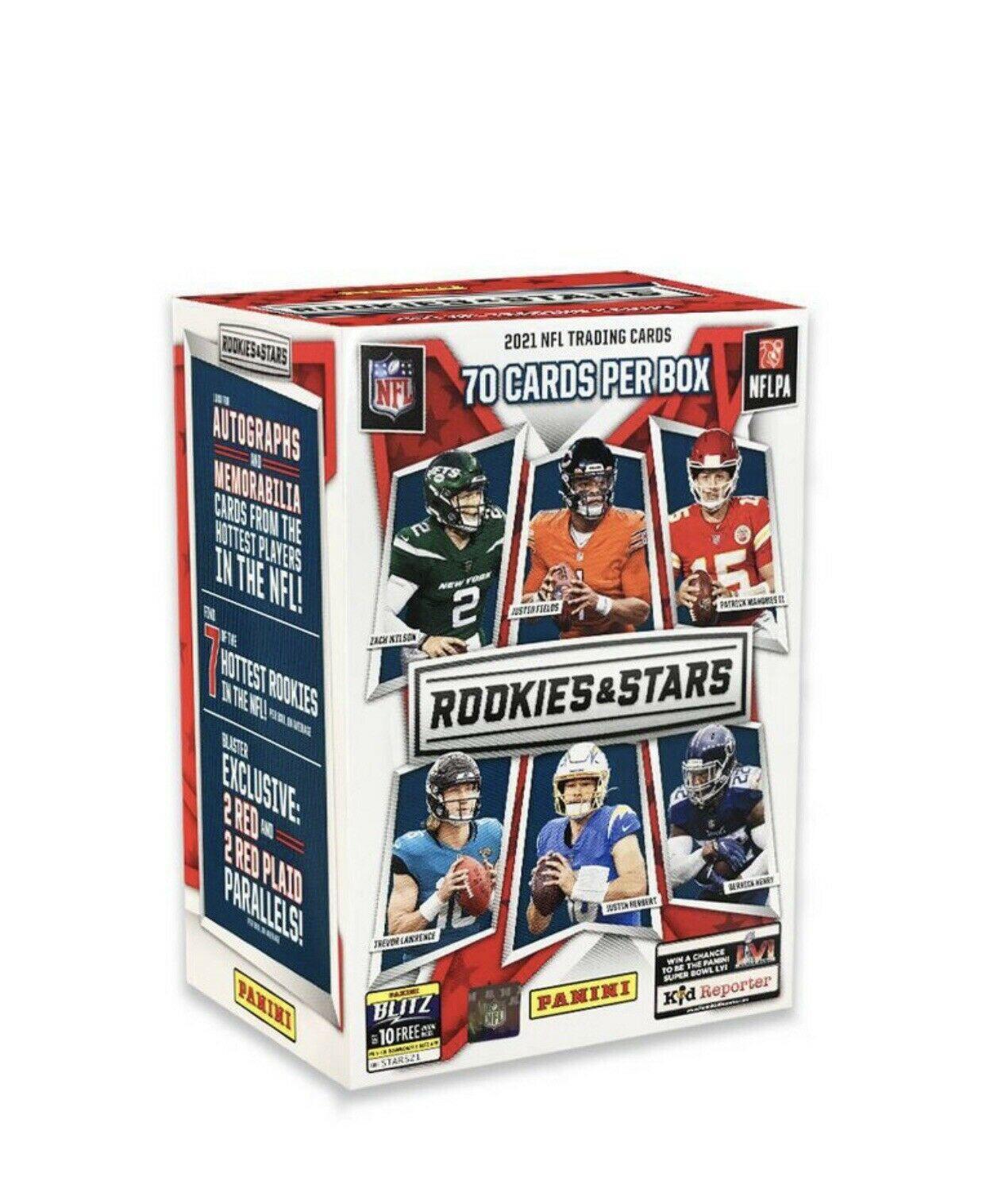 2021 Panini Rookies & Stars Football 7-Pack Blaster Box (Red Parallels ...