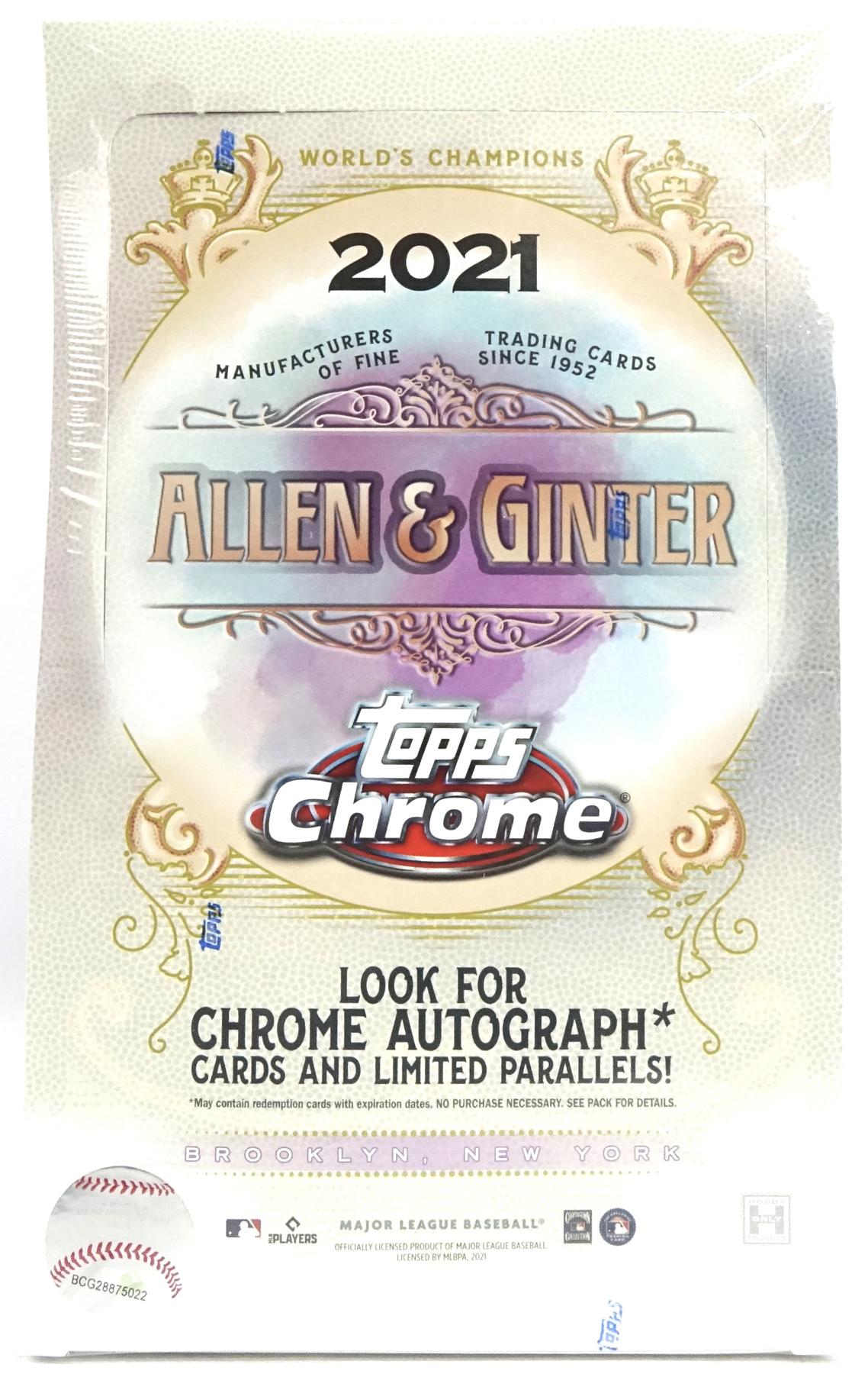 2021 Topps Allen & Ginter Chrome Baseball Hobby Box | DA Card World