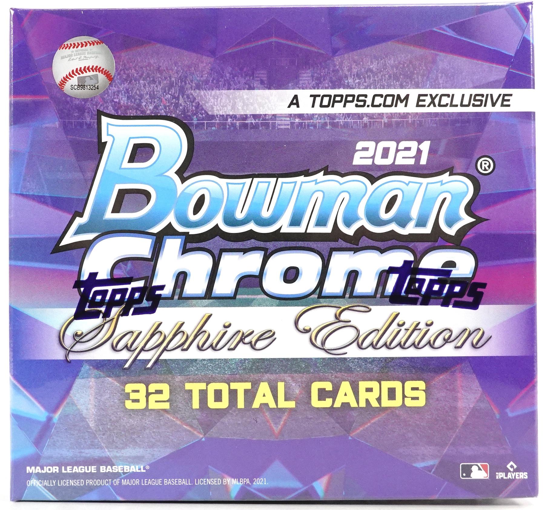 2021 Bowman Chrome Sapphire Edition Baseball Hobby Box | DA Card World