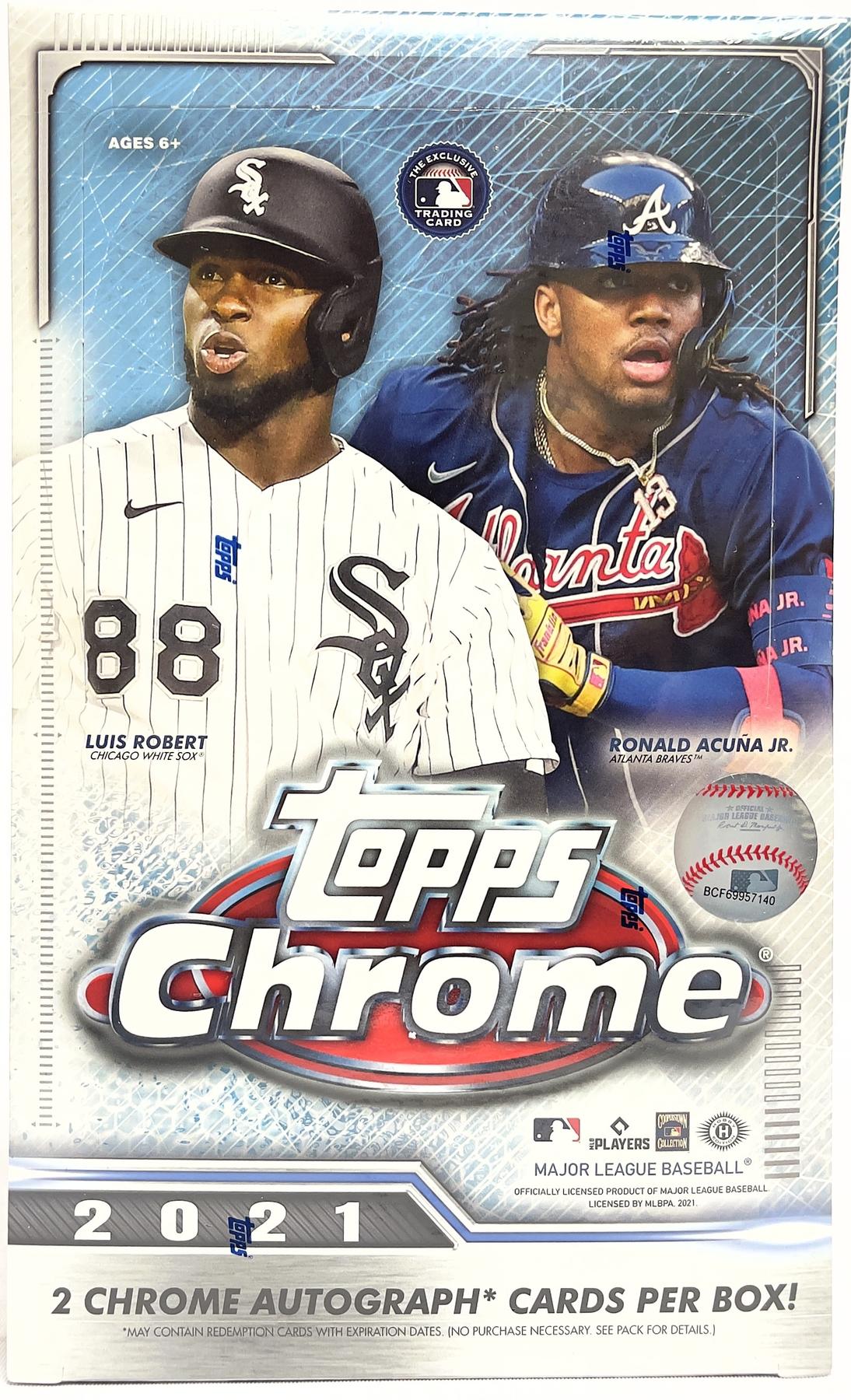 2021 Topps Chrome Baseball Hobby Box DA Card World