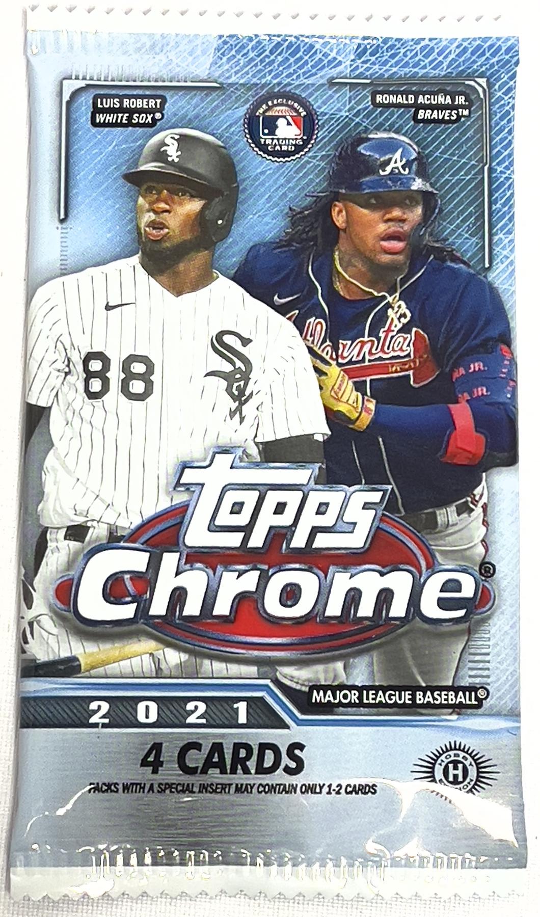 2021 Topps Chrome Baseball Hobby Pack DA Card World