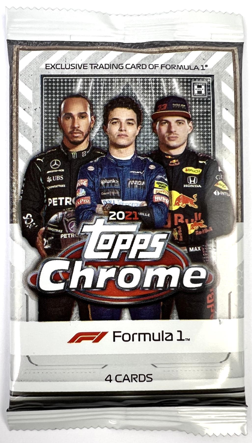 2021 Topps Chrome F1 Formula 1 Racing Hobby Pack | DA Card World