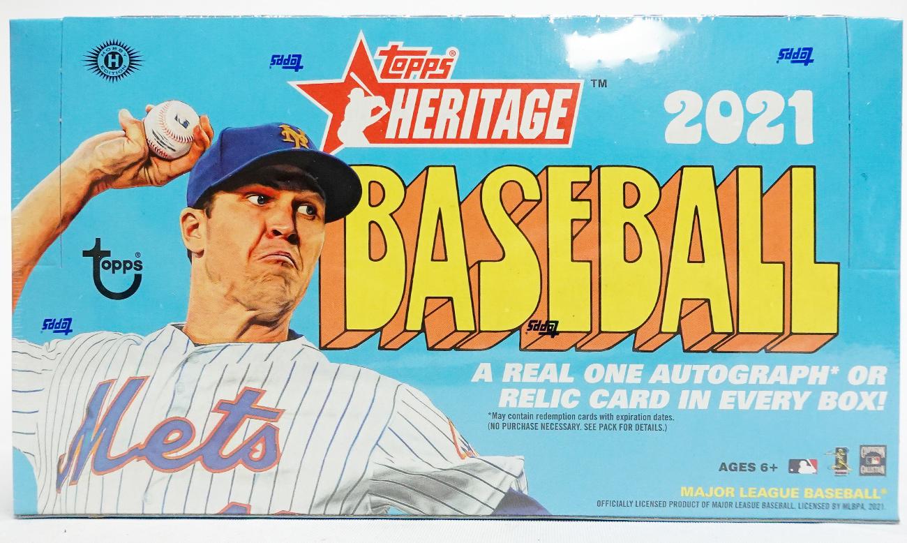 2021 Topps Heritage Baseball Hobby Box DA Card World