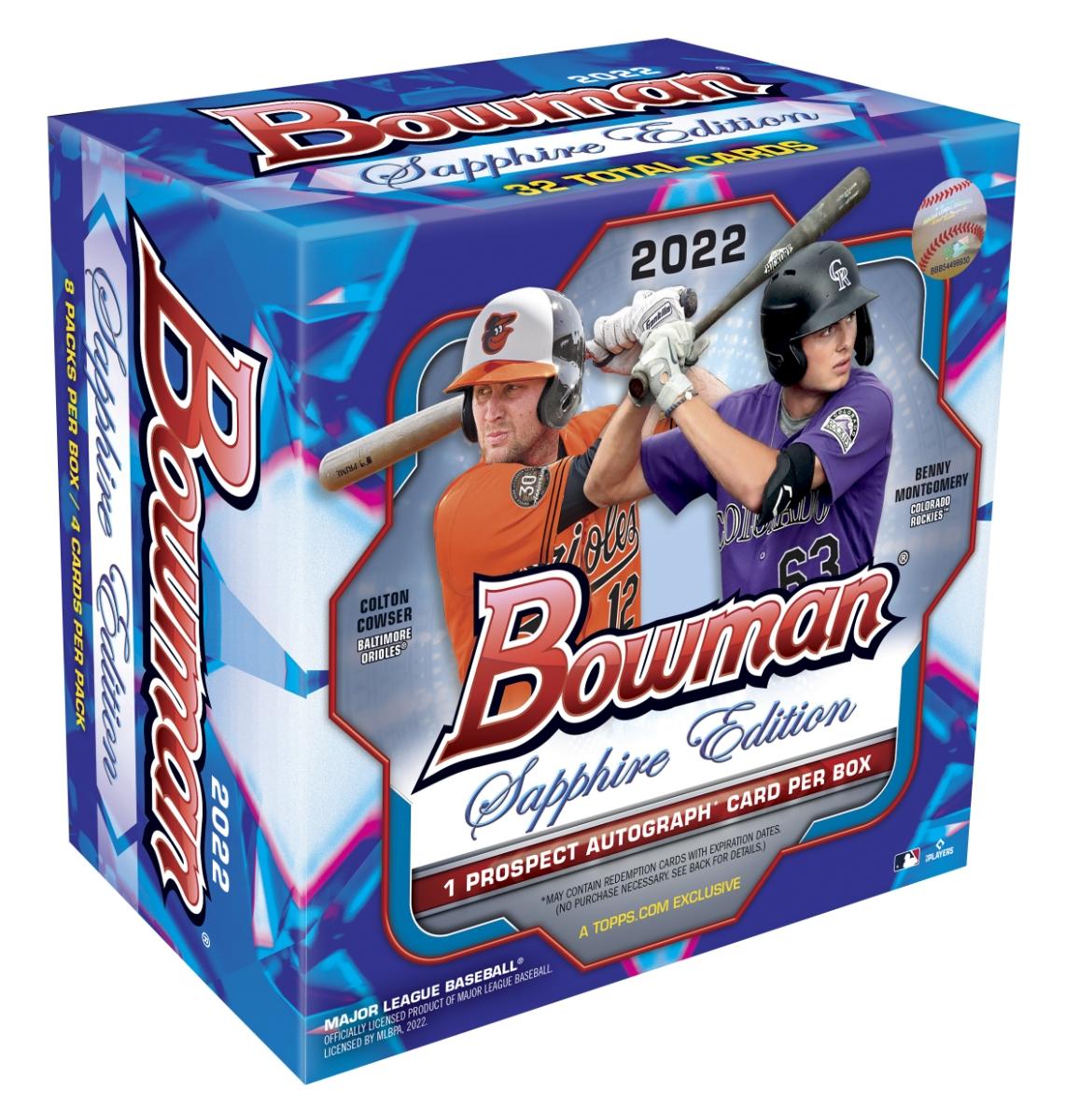 2022 Bowman Baseball Sapphire Edition Hobby Box DA Card World