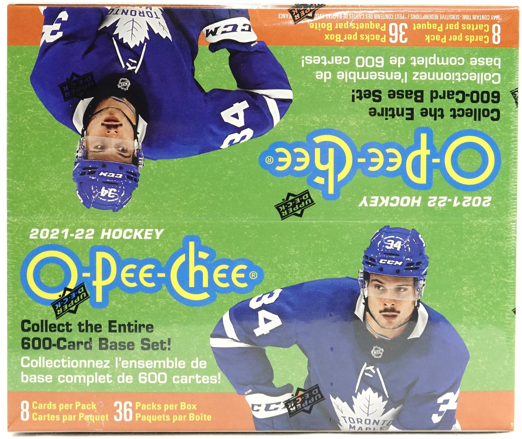 2021-22 O-Pee-Chee Hockey Checklist, Team Set Lists, Hobby Box Info