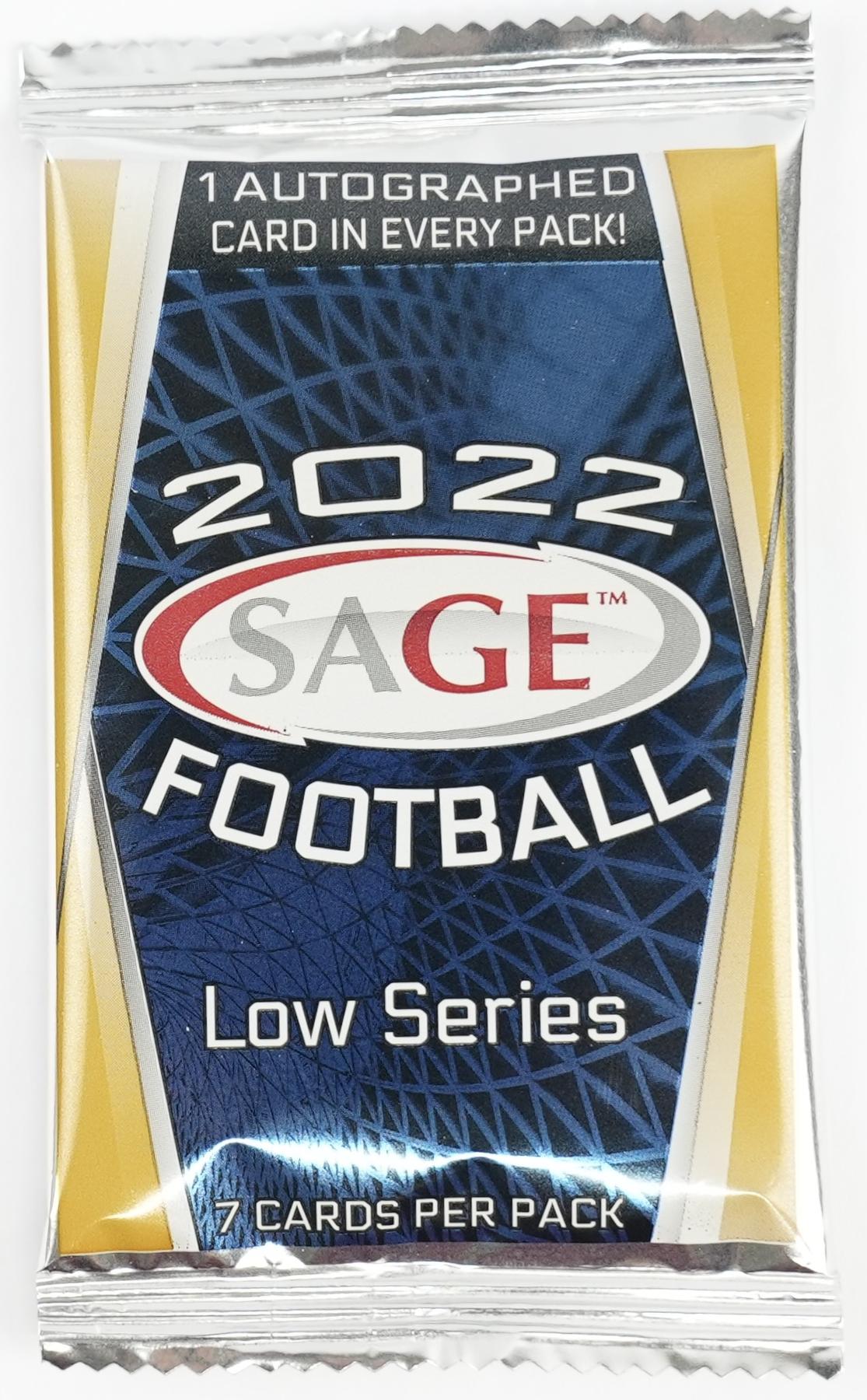 2022 Sage Low Series Football Hobby Pack DA Card World