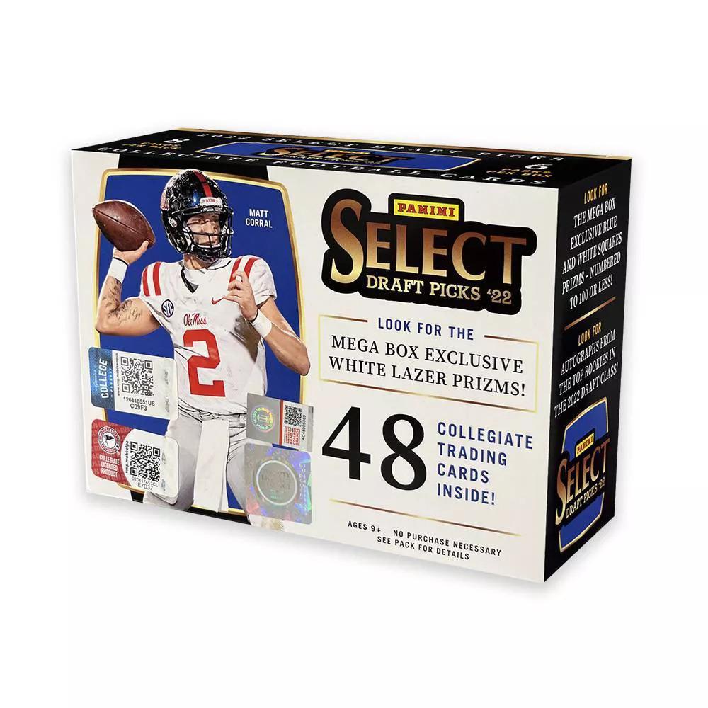 2022 Panini Select Draft Picks Football Mega Box (White Lazer Prizms ...