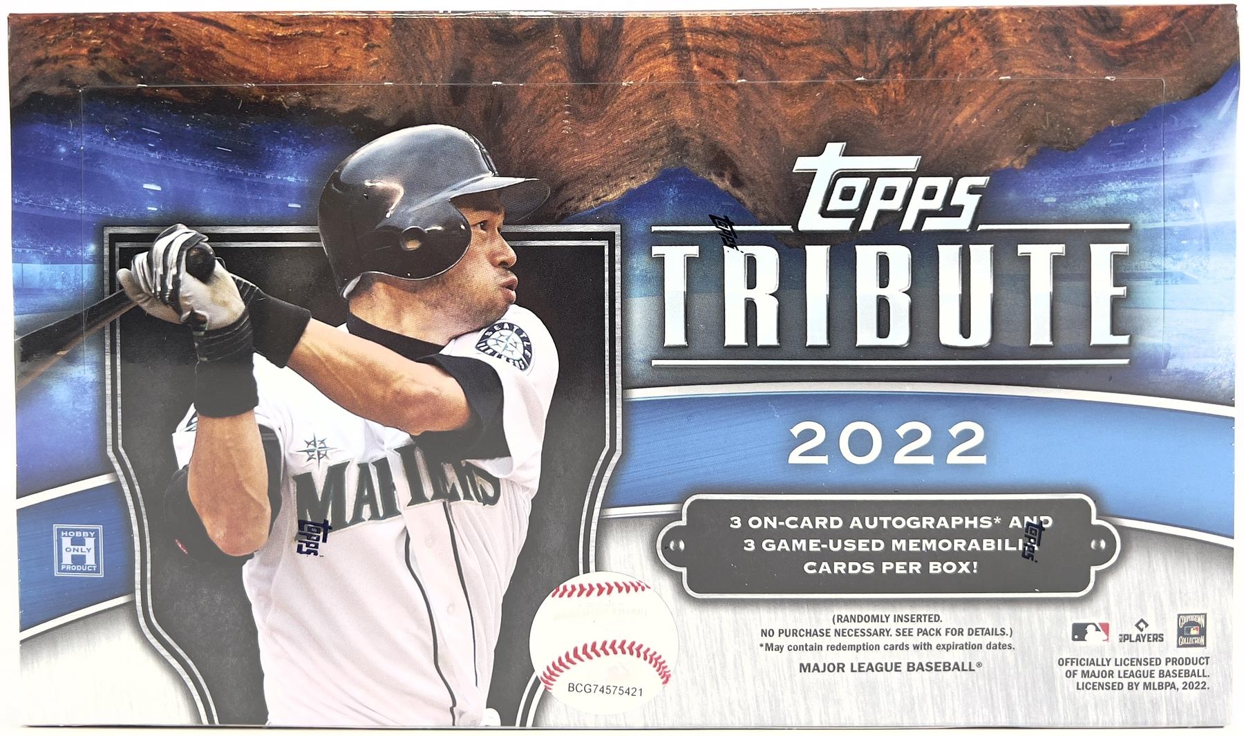 2022 Topps Tribute Baseball Hobby Box DA Card World