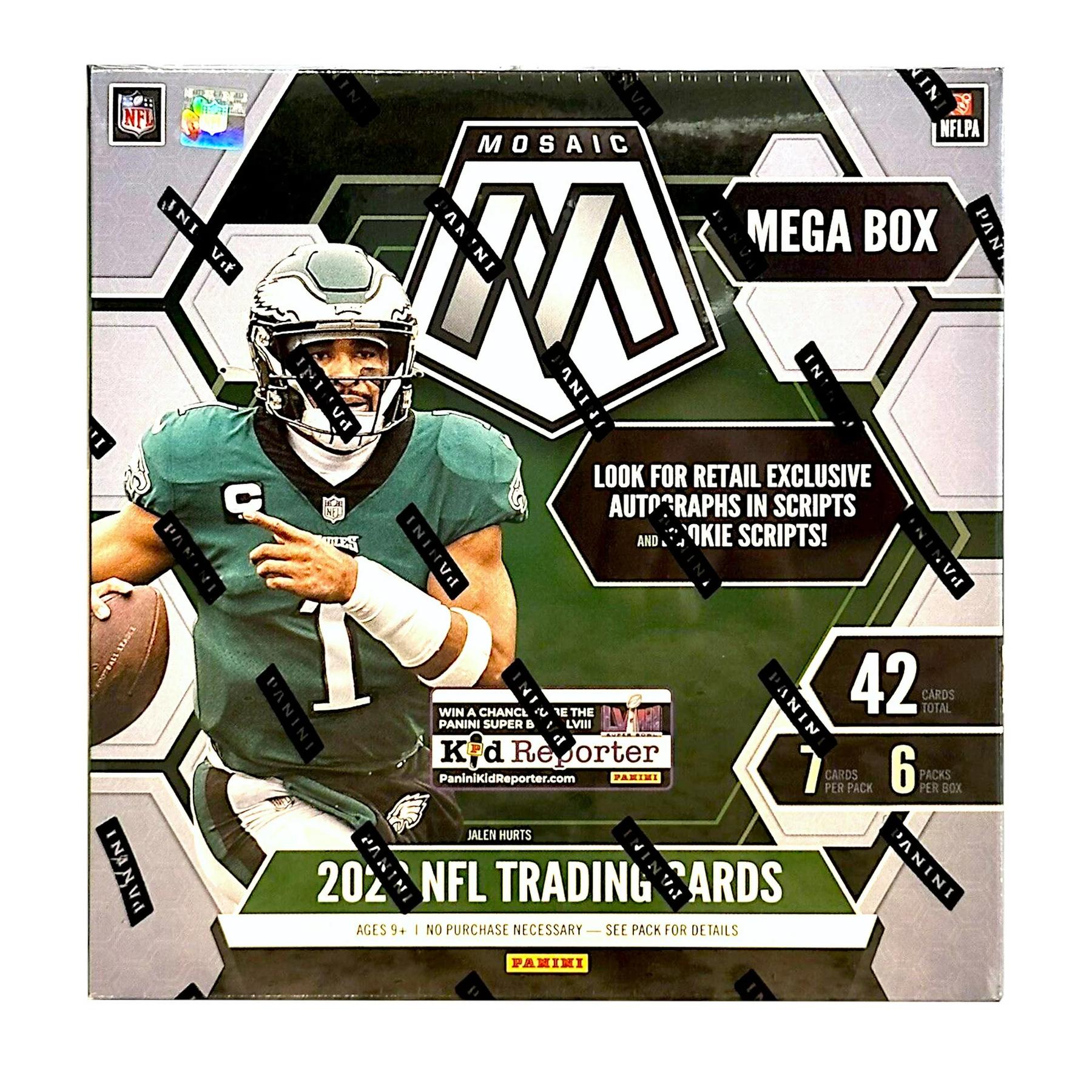 2023 Panini Mosaic Football Mega Box (Reactive Blue Parallels!) DA