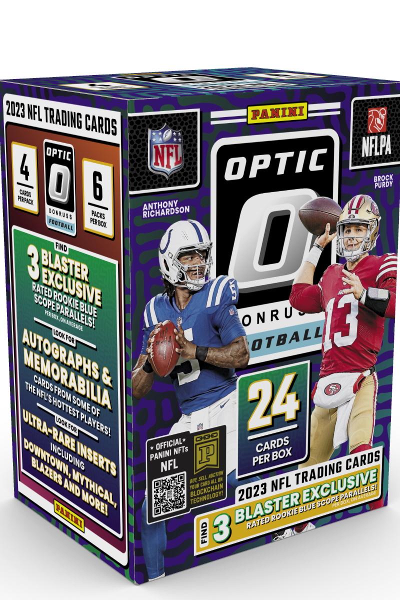 2023 Panini Donruss Optic Football 6-Pack Hobby Blaster Box (Blue Scope ...