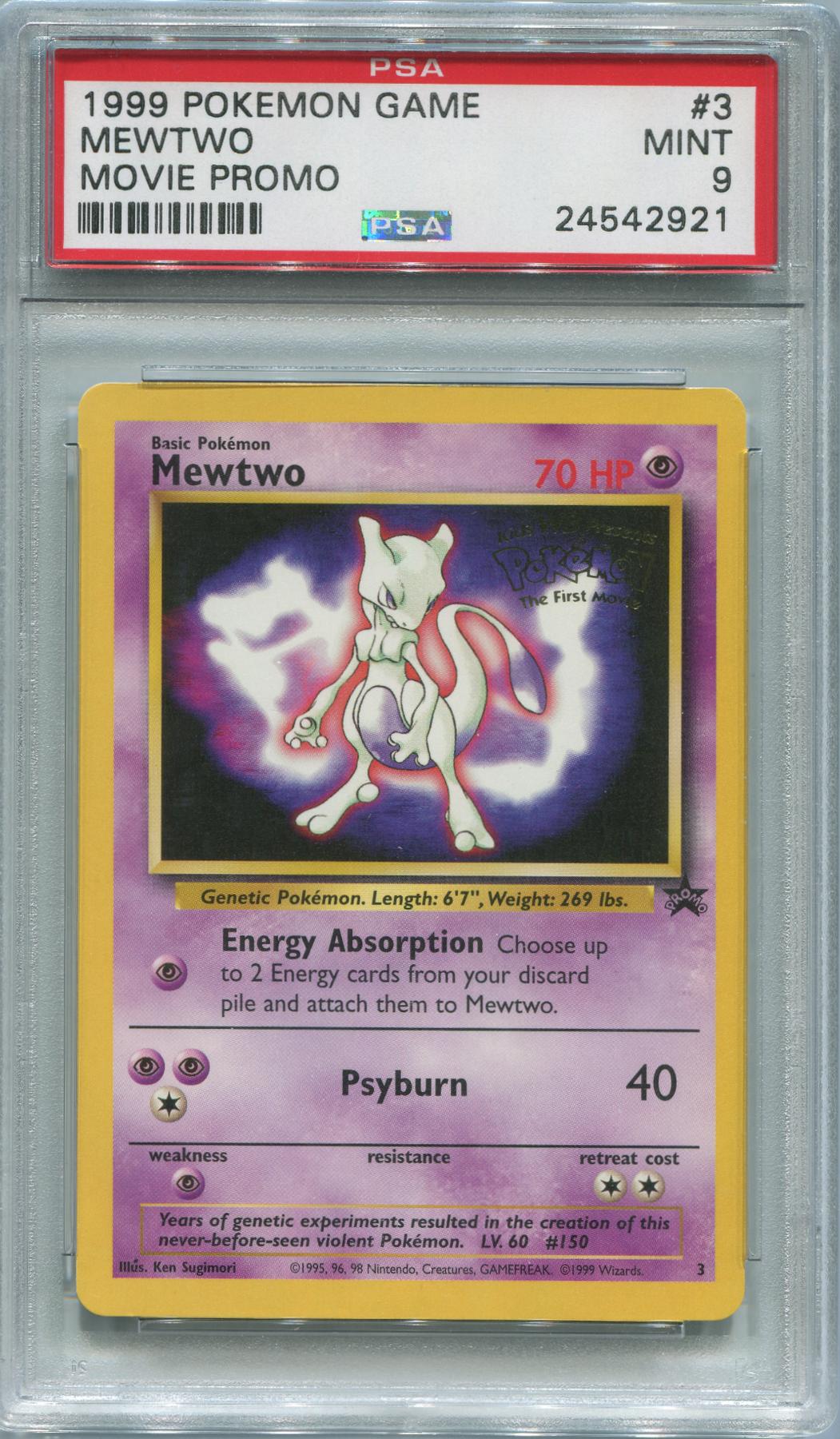 Pokemon Movie Promo Mewtwo 3 PSA 9 | DA Card World