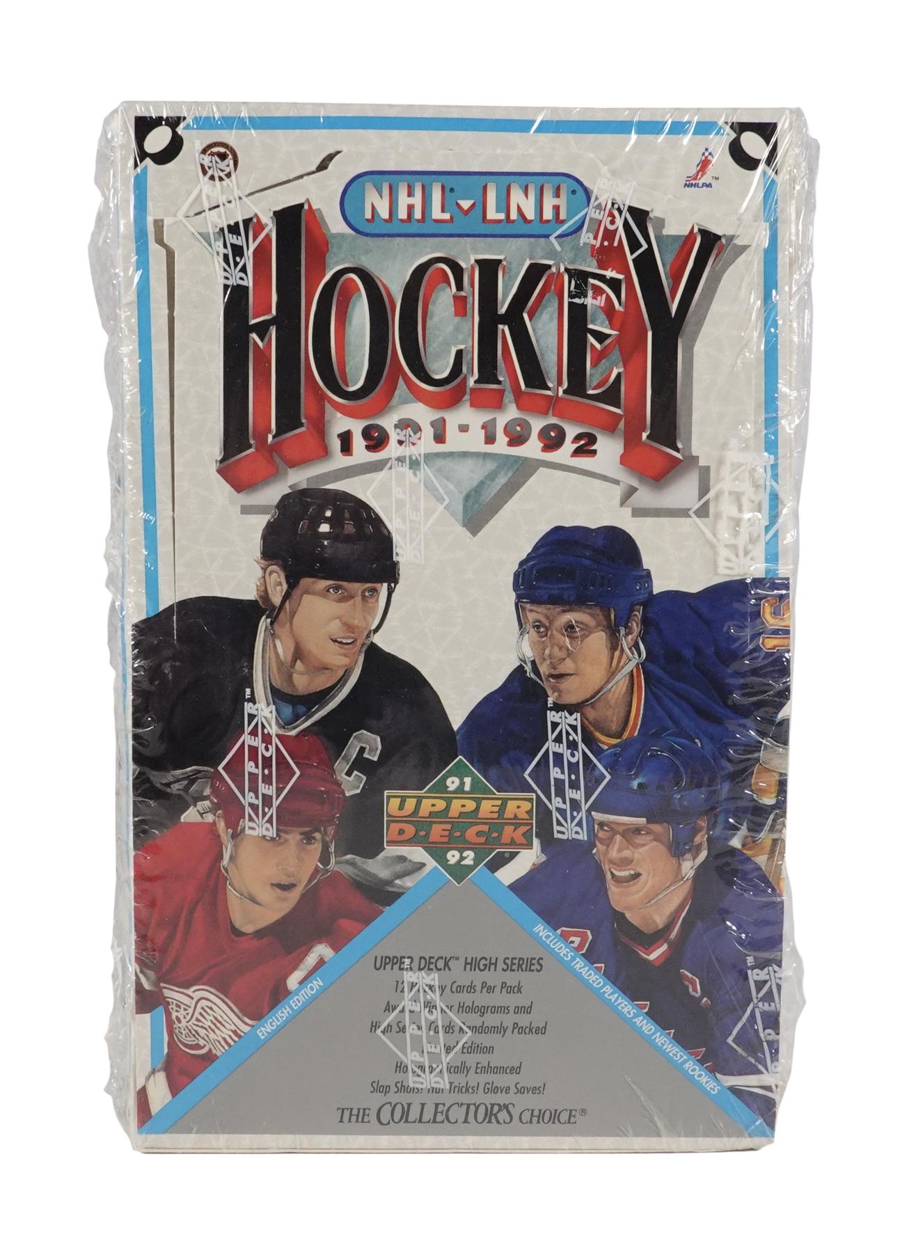 1991/92 Upper Deck English High Series Hockey Wax Box | DA Card World