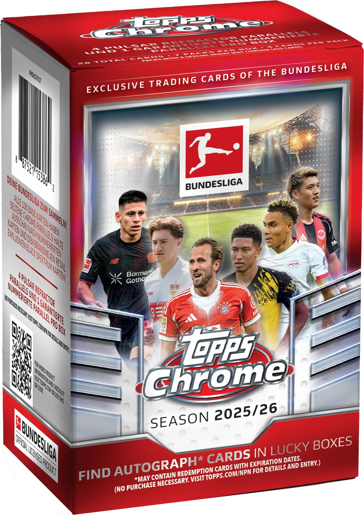 2025/26 Topps Chrome Bundesliga Soccer Blaster Box | DA Card World