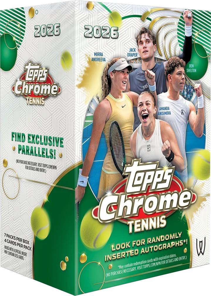 2026 Topps Chrome Tennis Blaster Box (Presell) | DA Card World