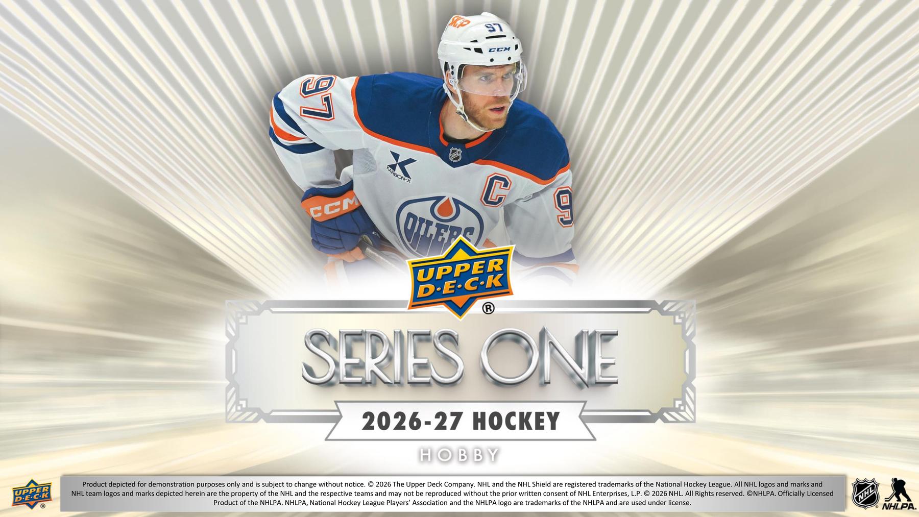 NHL1.2.3.4.5.8.17.18.24.26.27.30下12冊 2026/27 Upper Deck Series 1 Hockey Hobby 12-Box Case (Presell