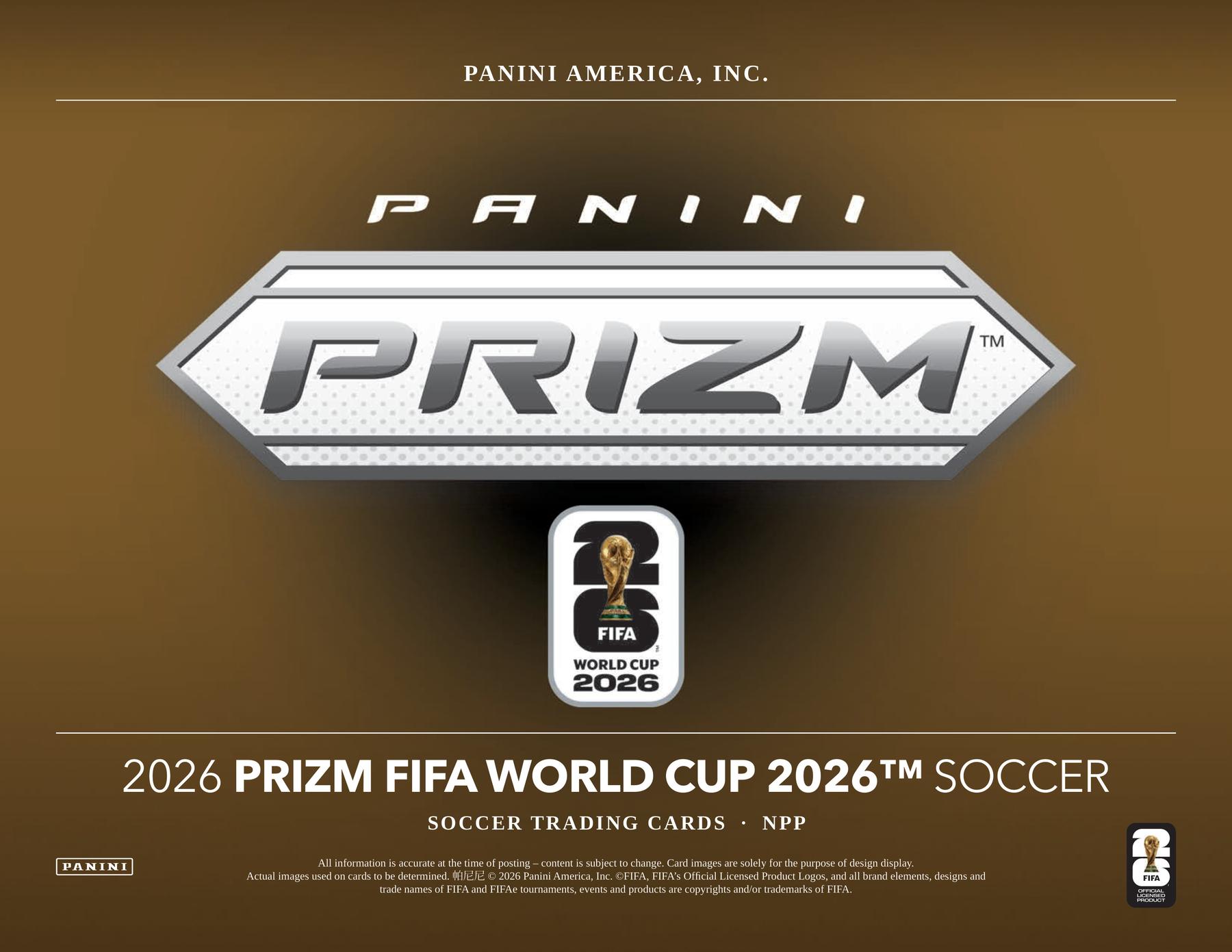 2026 Panini Prizm FIFA World Cup Soccer Mega 20-Box Case | DA Card