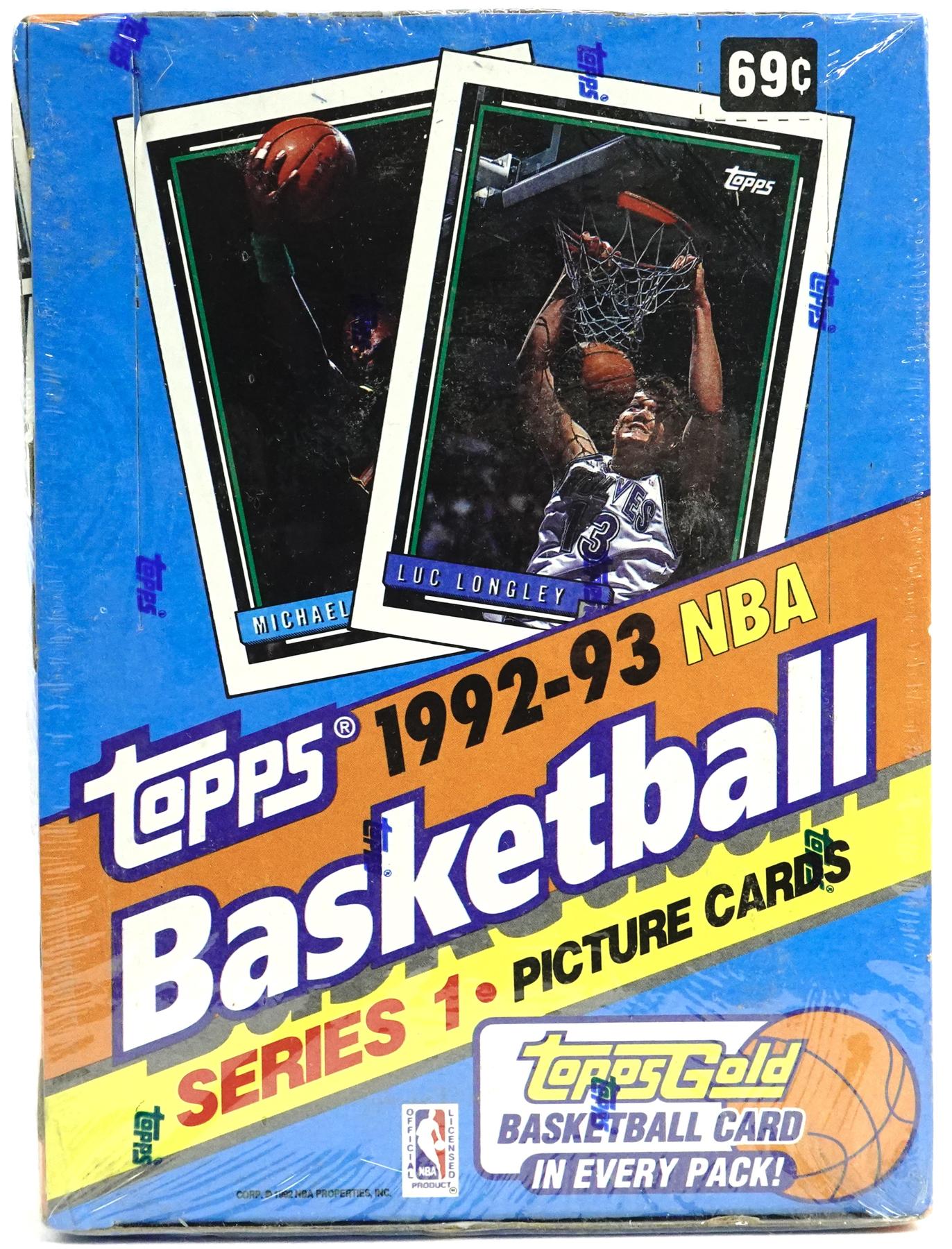 1992/93 Topps Series 1 Basketball Hobby Box | DA Card World