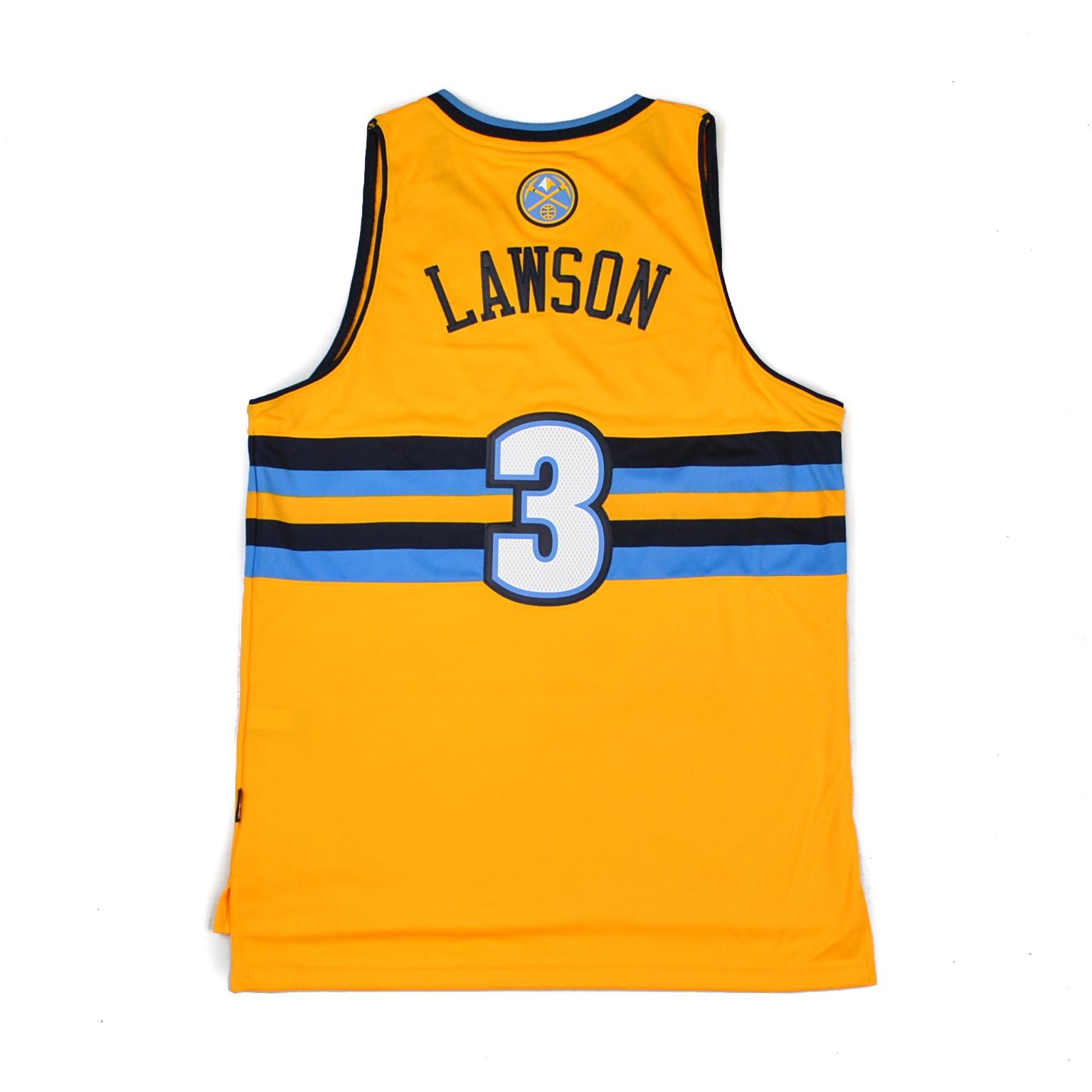 Denver Nuggets Ty Lawson Adidas Gold Swingman #3 Jersey | DA Card World