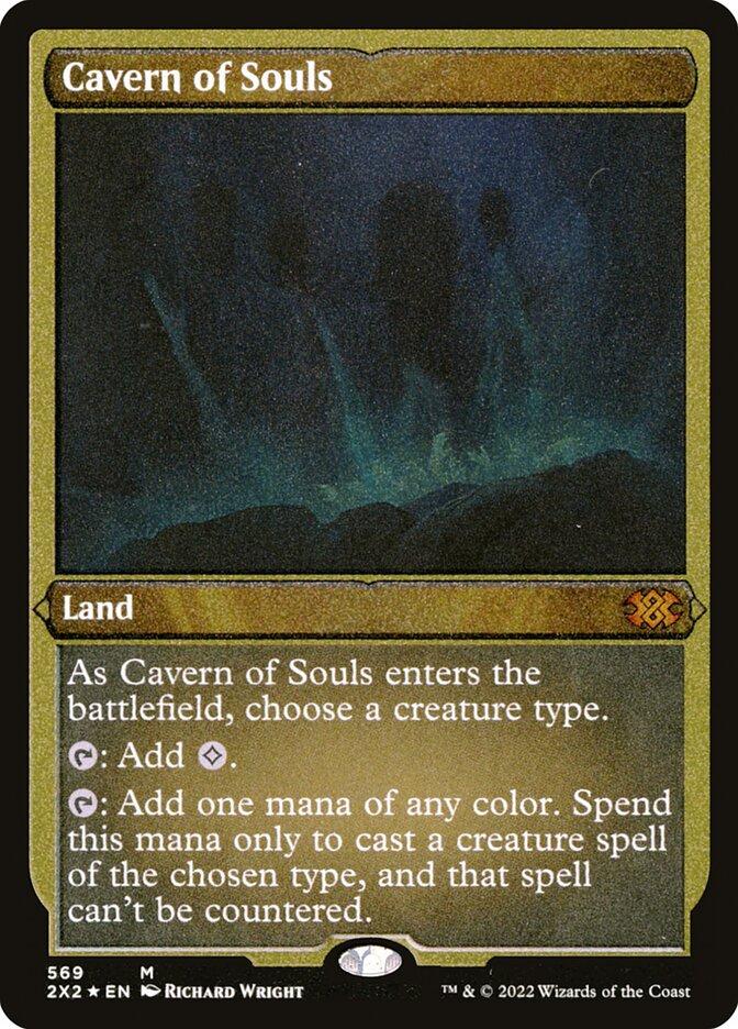 Magic the Gathering Double Masters 2022 FOIL ETCHED Cavern of Souls