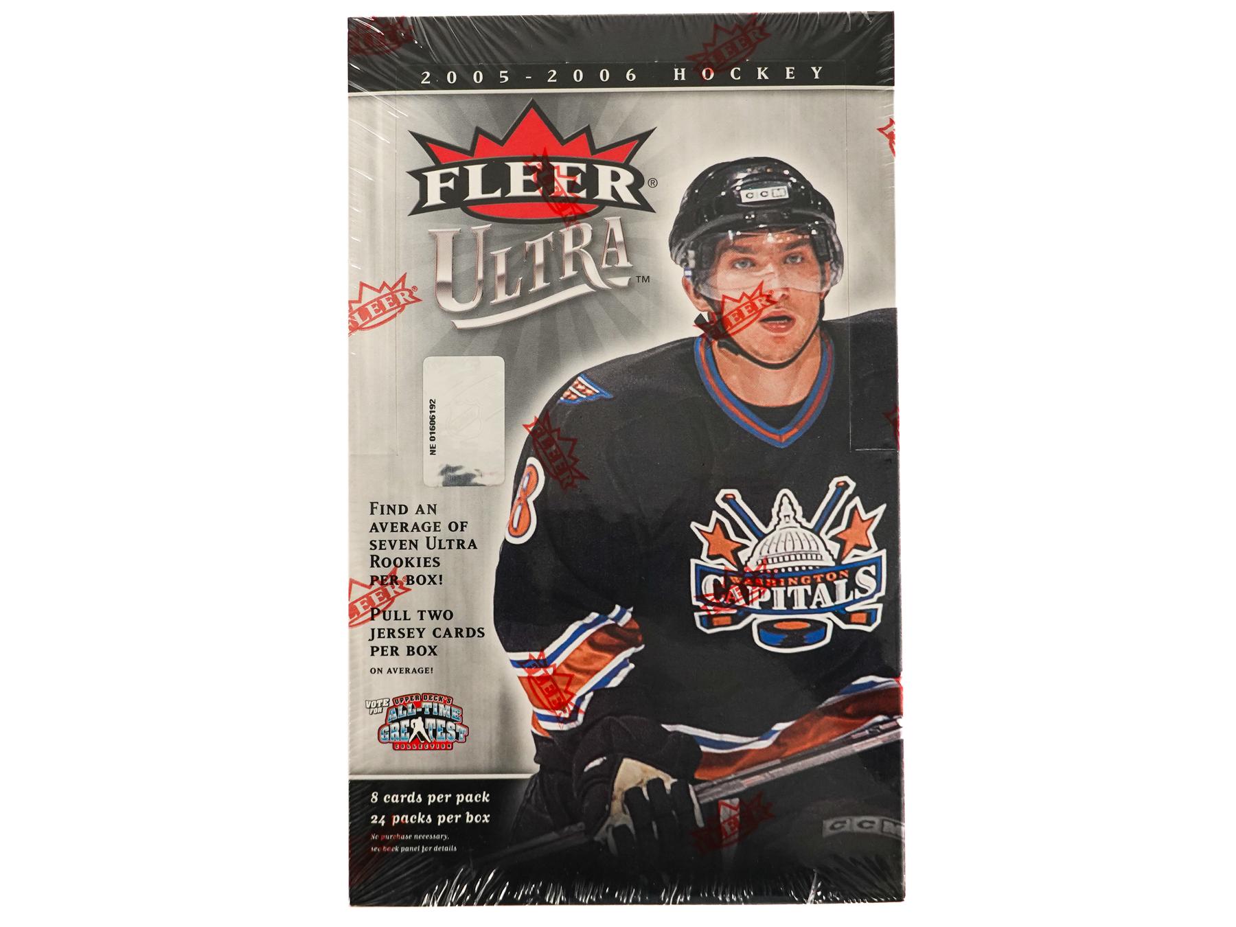 thumbnail image 2 of 2005/06 Fleer Ultra Hockey Sealed HOBBY Box – 2 Memorabilia Cards! Crosby/Ovechkin RC Year 2 of 4