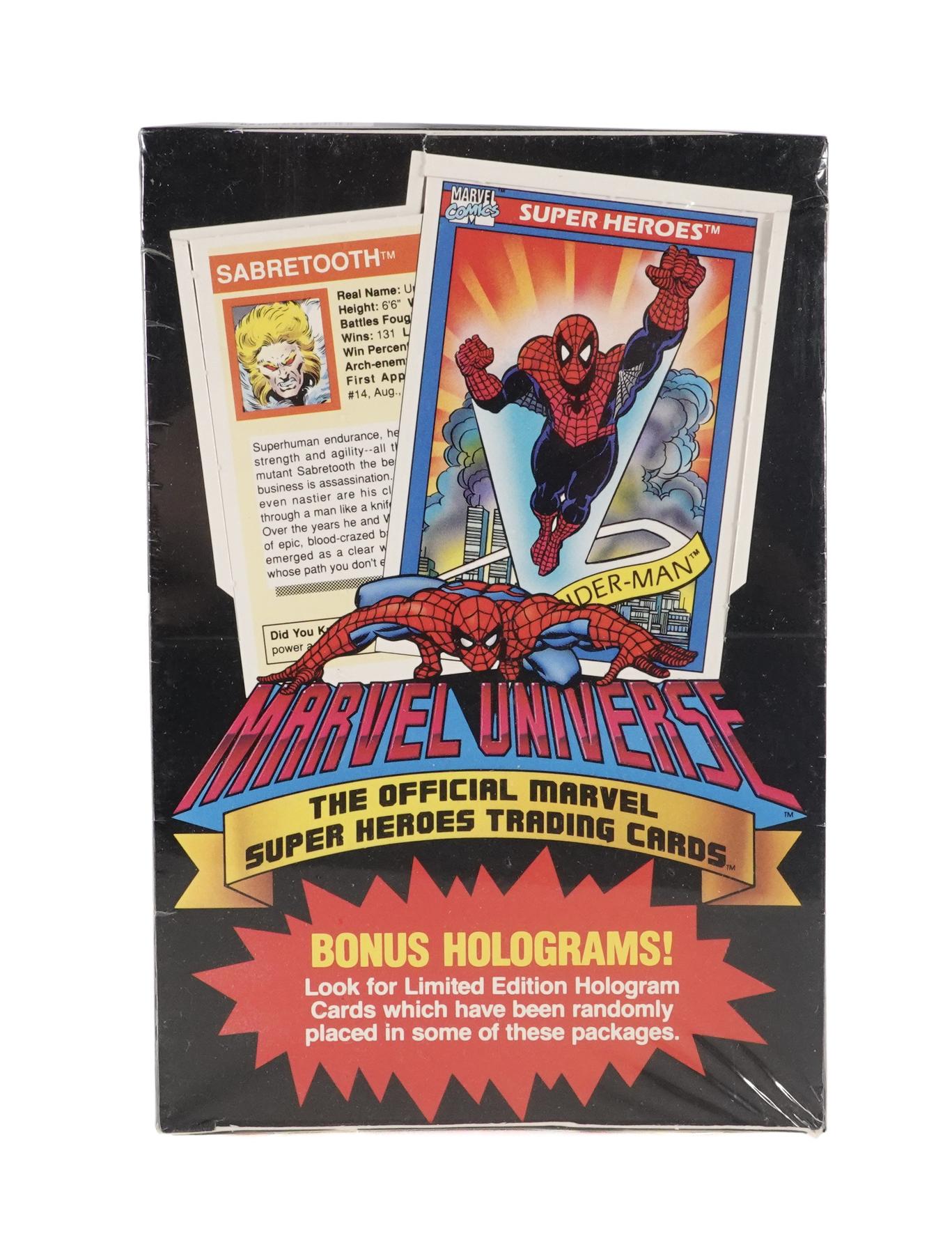 Marvel Universe Series 1 Wax Box (1990 Impel)